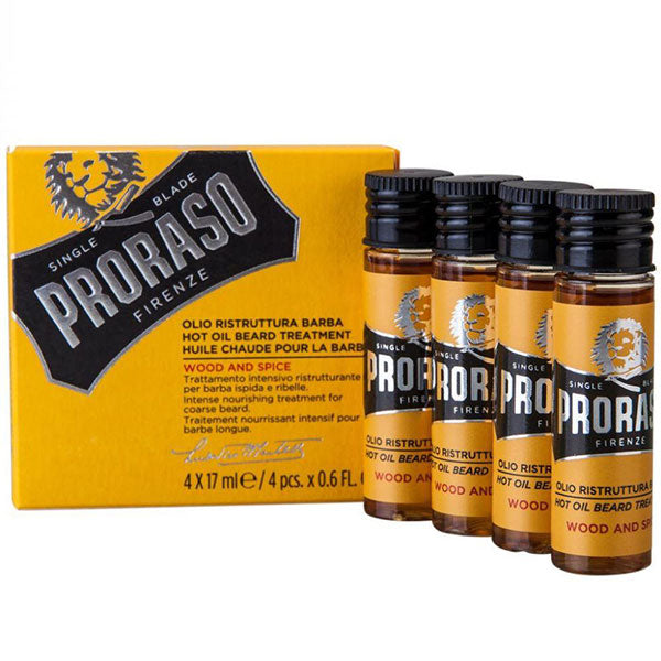 PRORASO WOOD AND SPICE OLIO RISTRUTTURANTE BARBA 4 X 17 ML