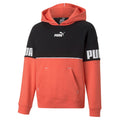 Puma Felpa da ragazzo con cappuccio Power Colourblock 670205 35 salmone