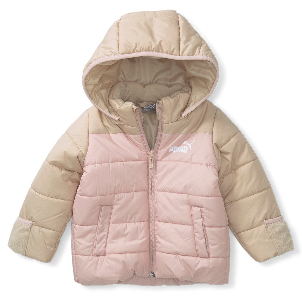 Puma Giubbotto da bambina con cappuccio Minicats Hooded Padded 849873 67 light sand