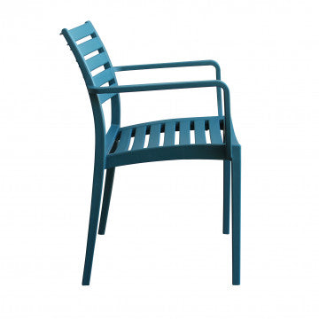 Poltrona in polipropilene impilabile Eveline - Dimensioni: 58.5x55.2x84cm