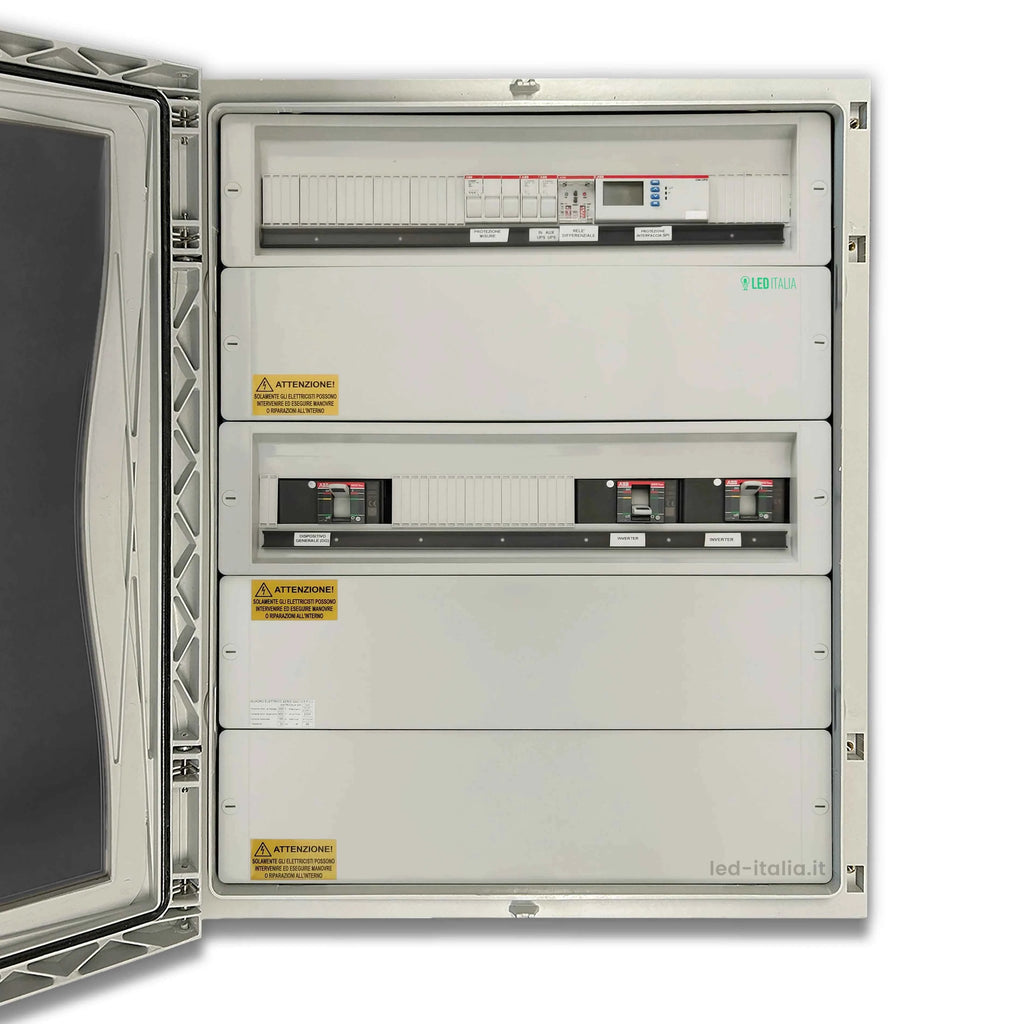 Quadro AC Trifase 100kW Doppio Inverter 160A IP66 V-TAC