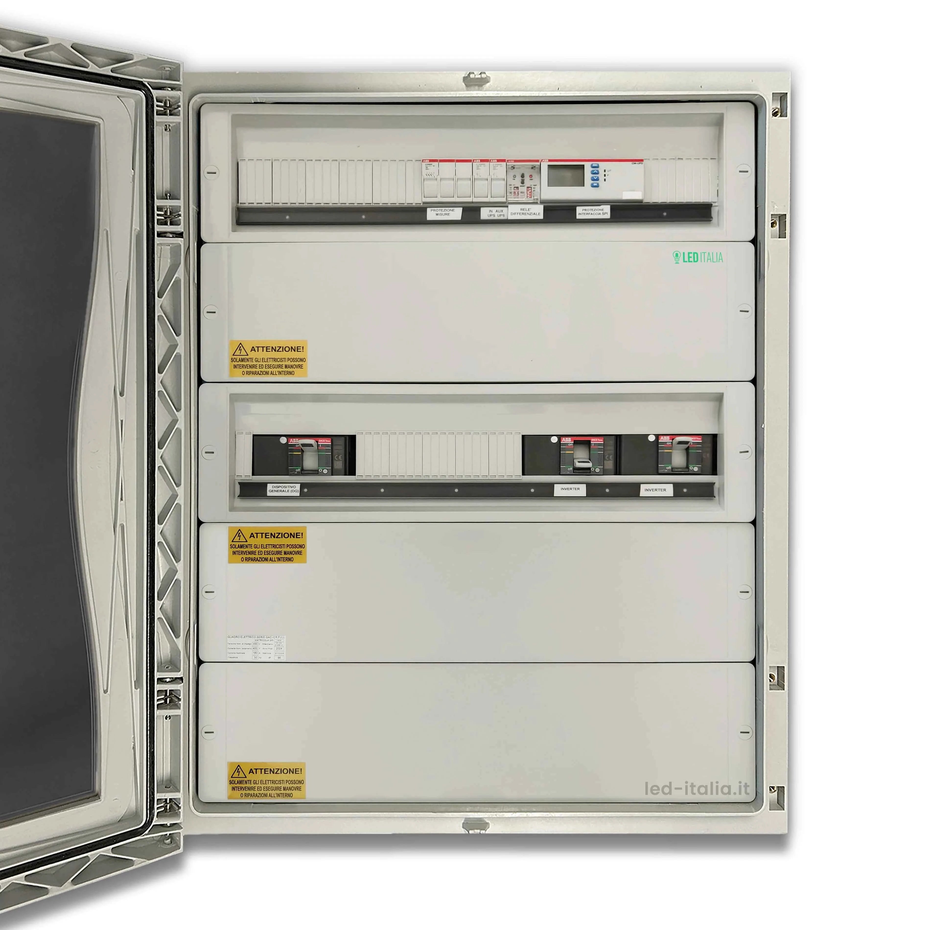 Quadro AC Trifase 100kW Doppio Inverter 160A IP66 V-TAC