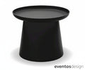 Tavolino Polipropilene Nero Ø50 cm - Design Moderno