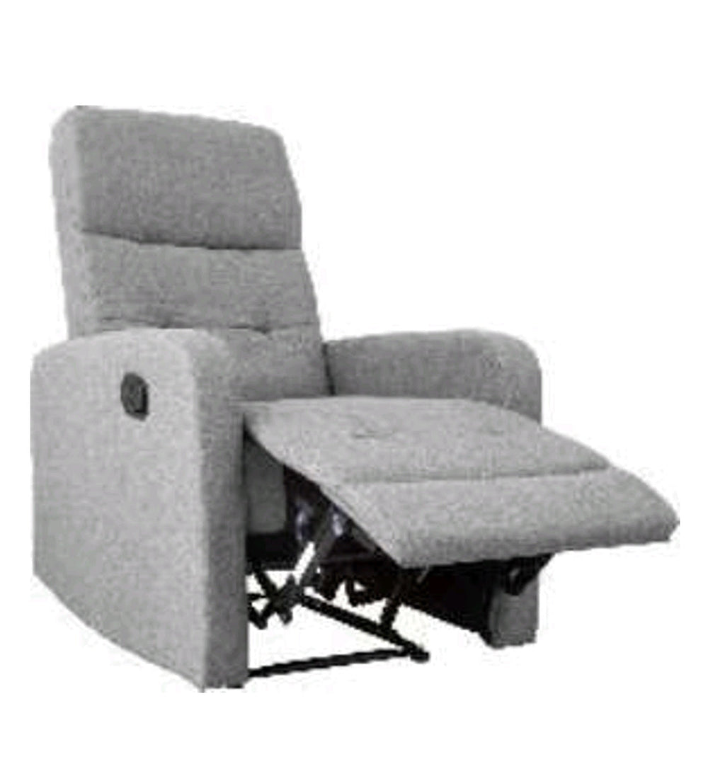 Poltrona Relax Reclinabile in Tessuto con Sistema a Leva - Comfort Classico