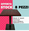 Tavolo ristorante quadrato da interno melaninico 80x80x2.2