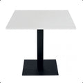 Tavolo Quadrato 80x80 cm con Base in Ferro - Bianco