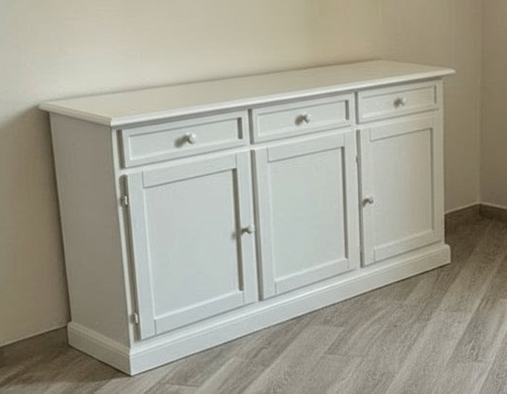 Credenza bassa bianco opaco