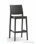 Sgabello HS.75 Polipropilene con fibra di vetro antracite L.45 H.108 P.51