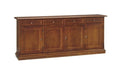 Credenza Arte Povera in Legno Massello di Pioppo - Finitura Noce Shabby Chic