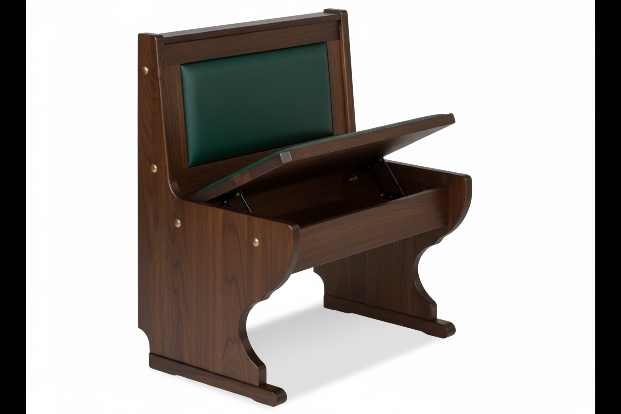Panca Imbottita con Seduta e Schienale Imbottita con stoffa o ecopelle per arredo pub- 96x45x85 cm