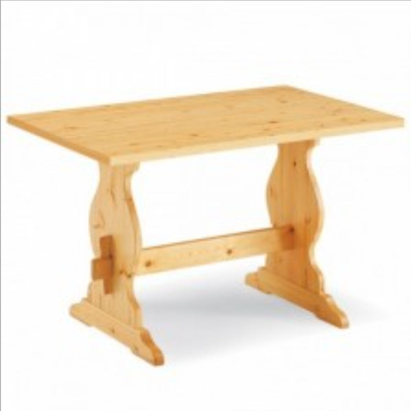 Tavolo Fratino Legno Pino 140x80x3 Roma Bergamo Pavia Grosseto Aosta Biella Torino