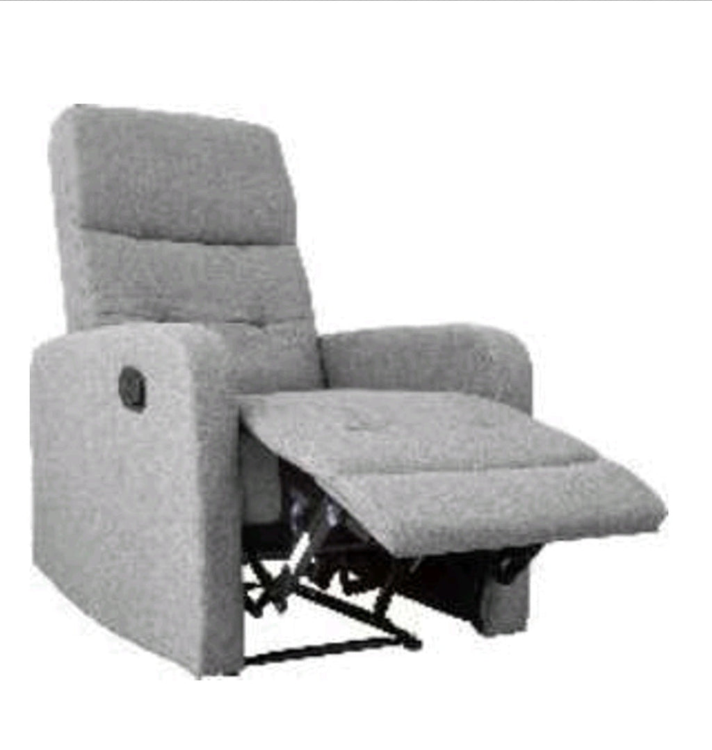 Poltrona Relax Reclinabile in Tessuto con Sistema a Leva - Comfort Classico