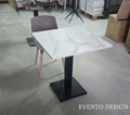 Tavolo 70x70 Piano Melaminico Effetto Marmo