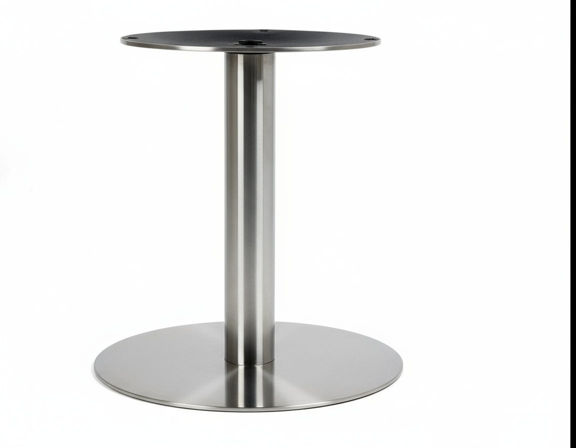 Basamento tavolo in resina con rivestimento silver