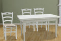 TAVOLO DUETTO ALLUNGABILE IN LEGNO SHABBY CHIC CON 4 SEDIE ICS PAGLIA, Art 200013 + 000714