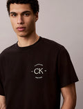 Calvin Klein T-shirt Uomo April Graphic LV04RE825G UB1 Nera Cotone