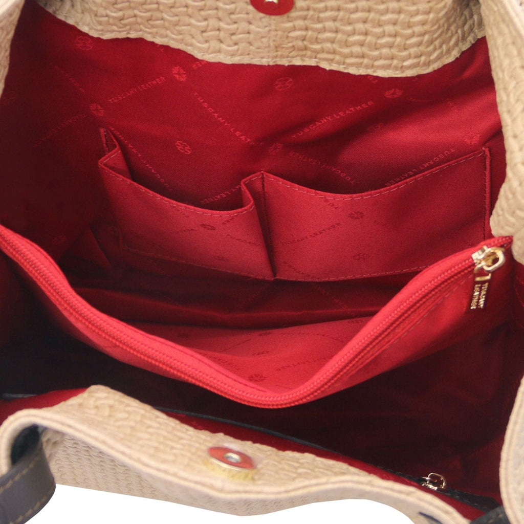 TL KeyLuck - Woven printed leather shopping bag | TL141573