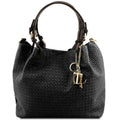 TL KeyLuck - Woven printed leather shopping bag | TL141573