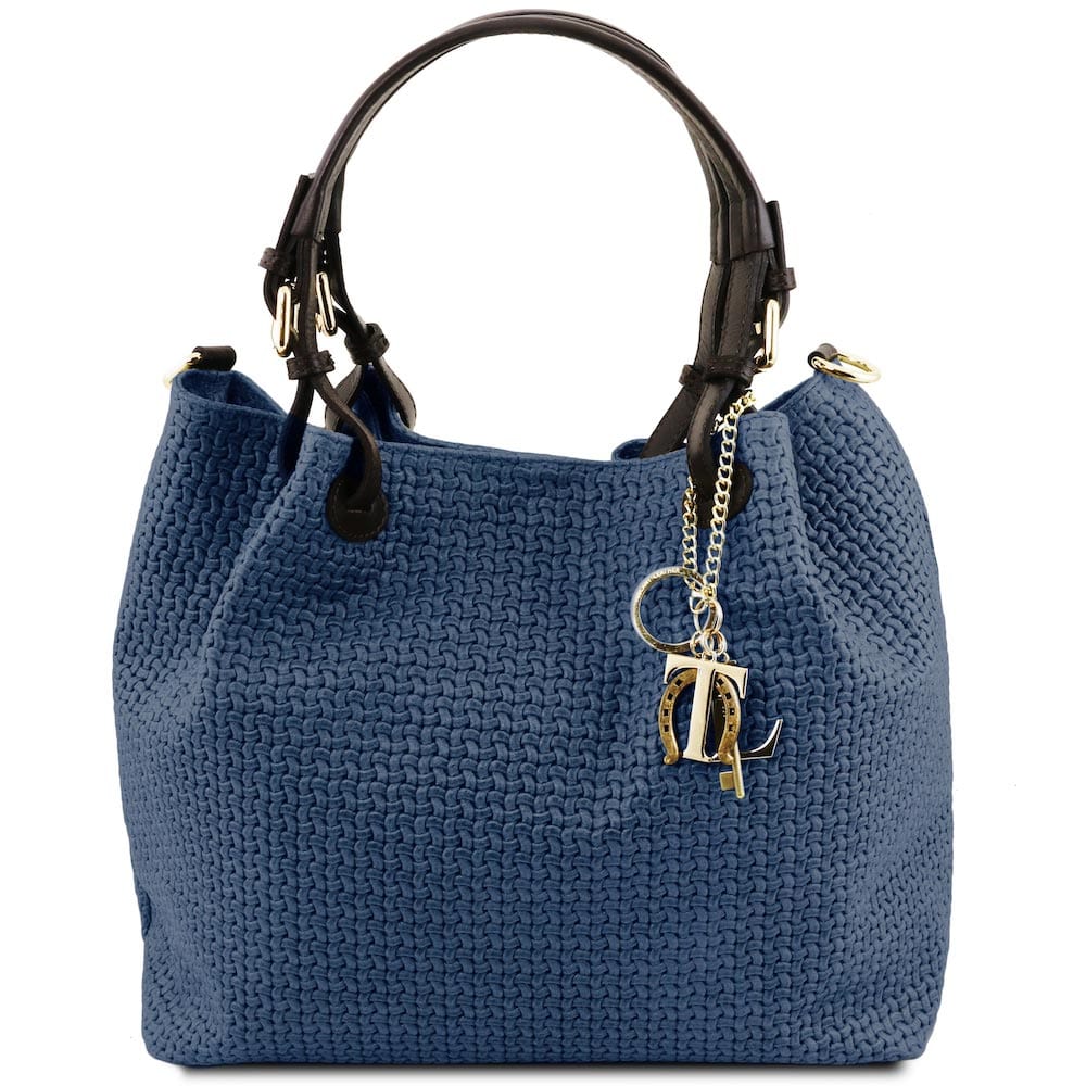 TL KeyLuck - Woven printed leather shopping bag | TL141573