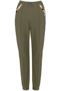 Dimensione Danza pantalone da donna in felpina strech 23EDD71422 verde militare