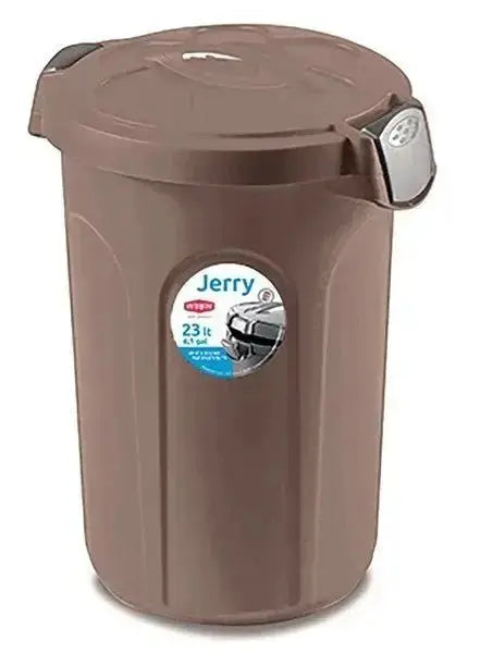 Bidone jerry 23lt tortora man/silv.