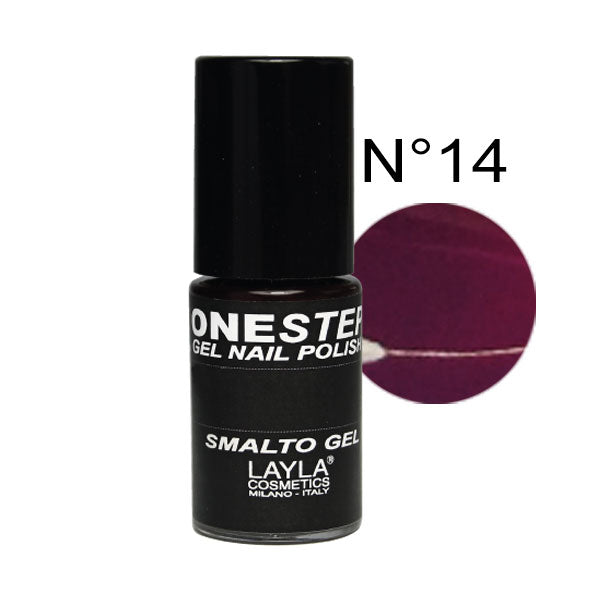 LAYLA ONE STEP GEL NAILPOLISH BLACKBERRY 14