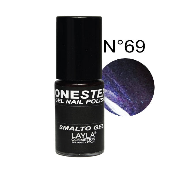 LAYLA ONE STEP GEL NAILPOLISH PURPLE PANIC 69
