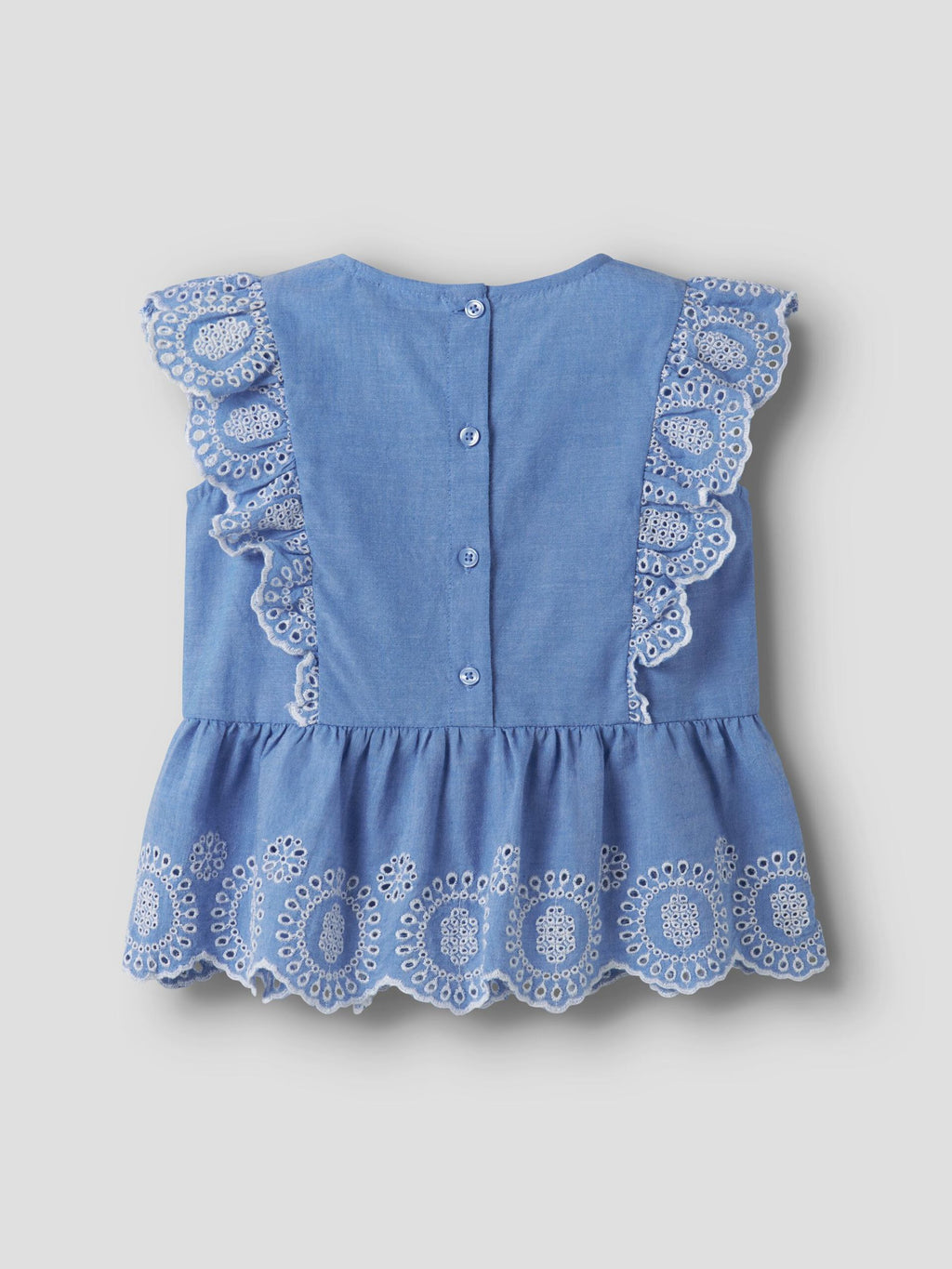 Name It Top Bimba NMFFERMA CAPSL 13254683 Purple Impression | Chambray Broderie