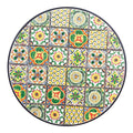 Tavolo da giardino in ceramica e ferro con mosaico Naxos Ø60 x 75h