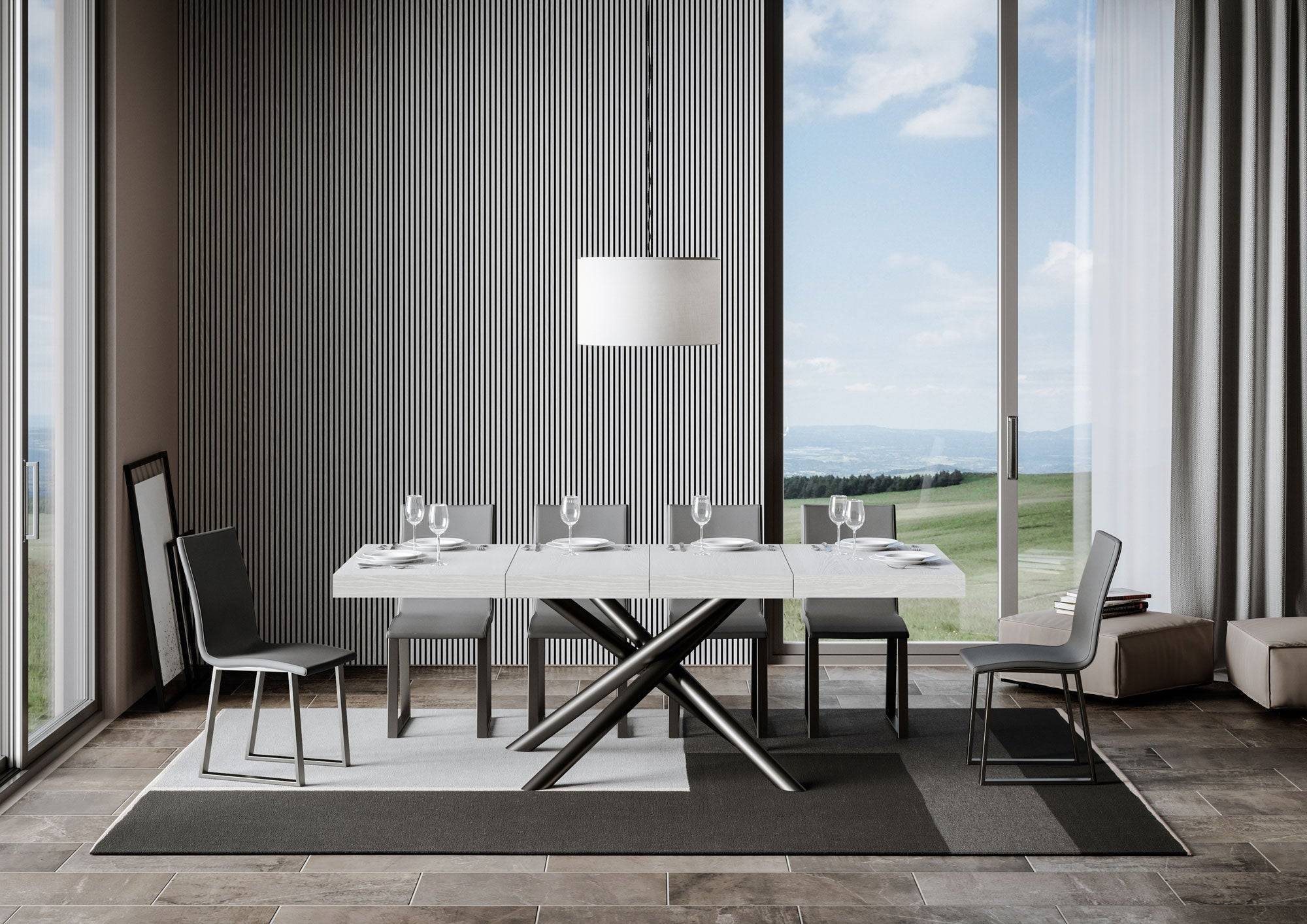 Tavolo allungabile Famas Premium con telaio in diverse finiture