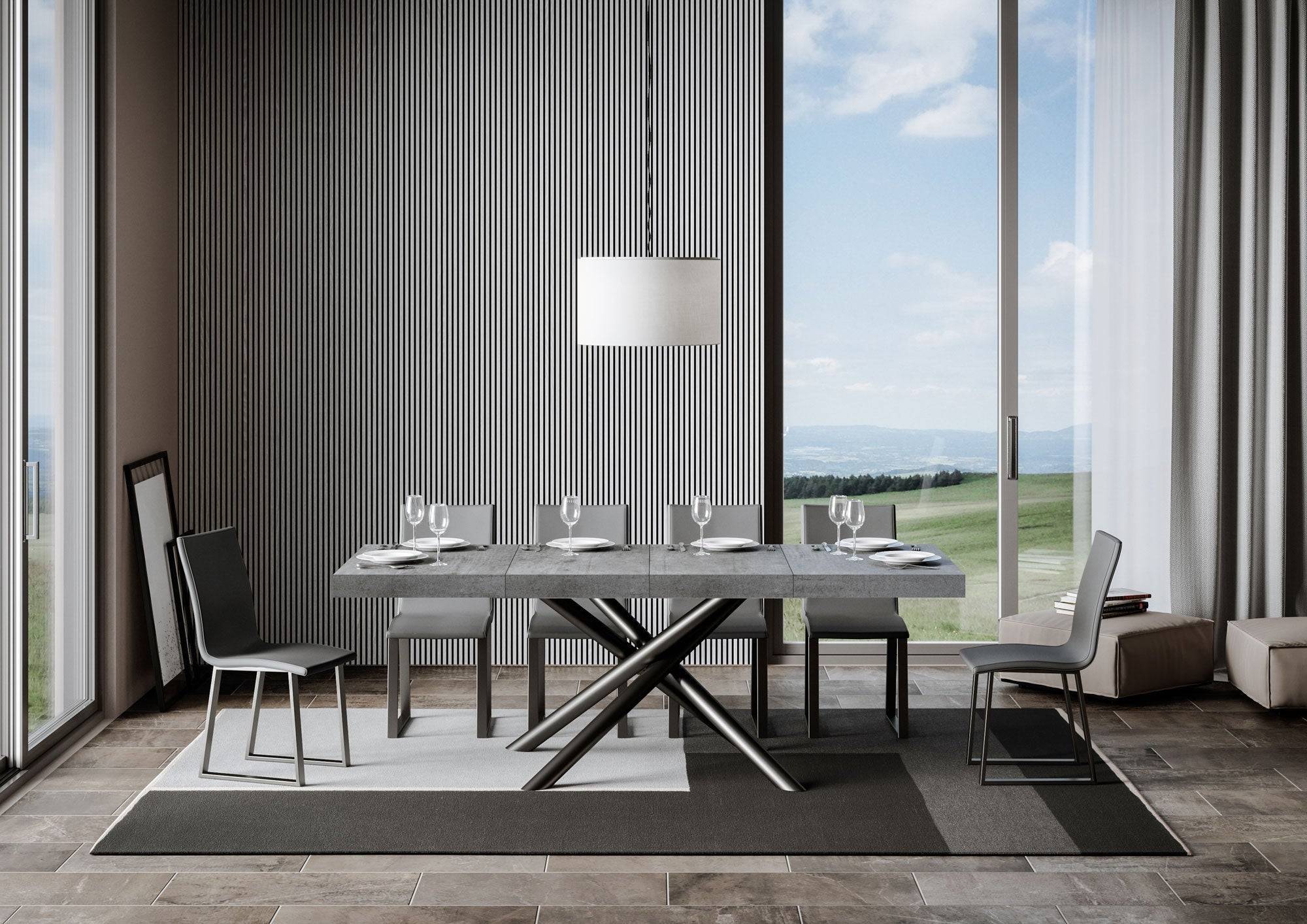 Tavolo allungabile Famas Premium con telaio in diverse finiture