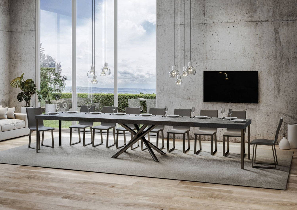 Tavolo allungabile Famas Premium con telaio in diverse finiture