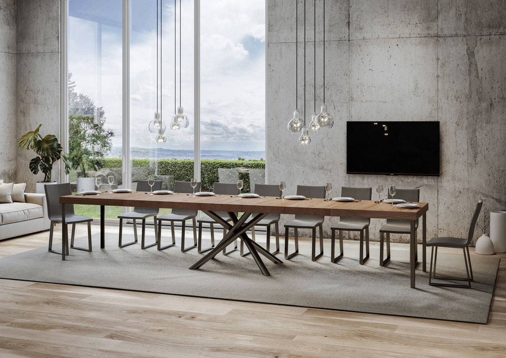 Tavolo allungabile Famas Premium con telaio in diverse finiture