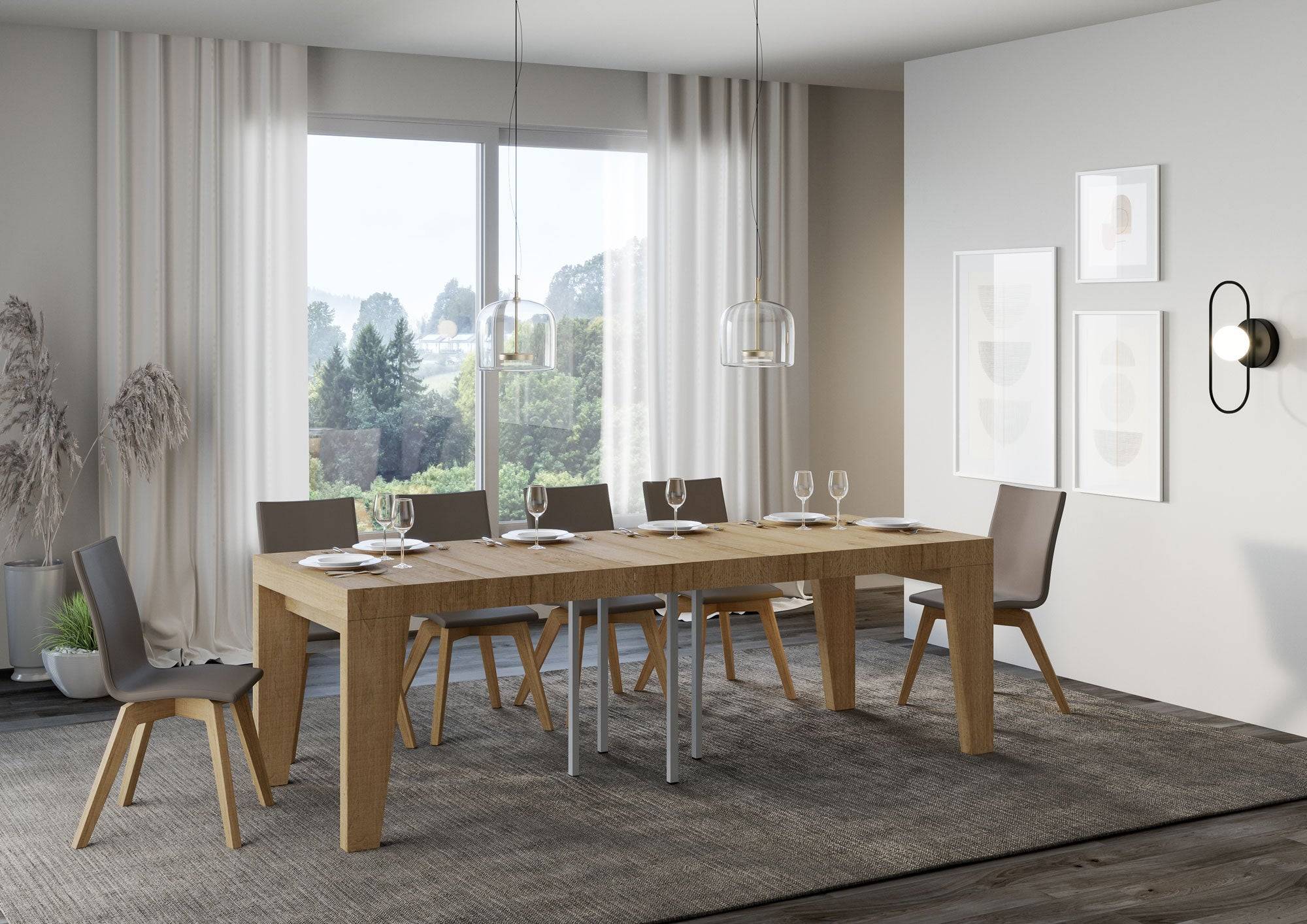 Tavolo allungabile Naxy Premium in diverse finiture e dimensioni