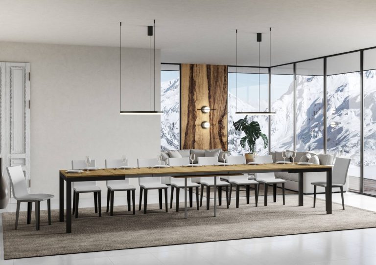 Tavolo Estensibile Everyday Evolution P.90 - Design Multifunzionale e Stile Essenziale