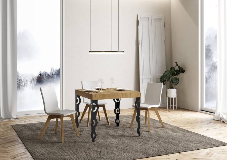 Tavolo allungabile Karamay Premium P.90 - Struttura Antracite
