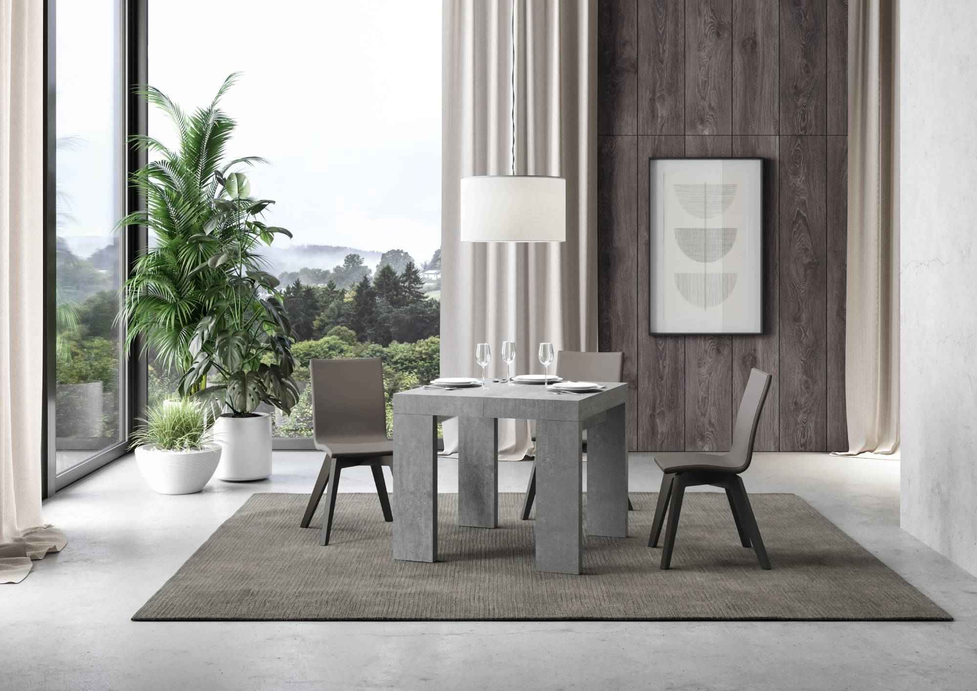 Tavolo Estensibile Roxell 90x90/246 cm - Design Elegante e Pratico per Ogni Occasione