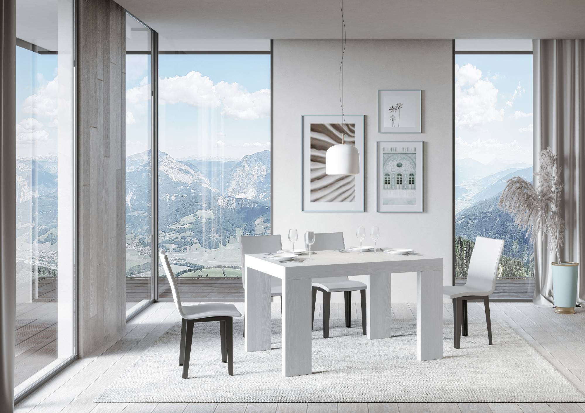 Tavolo Allungabile Roxell 90x140/244 cm - Design Moderno e Versatile - Disponibile in Vari Colori