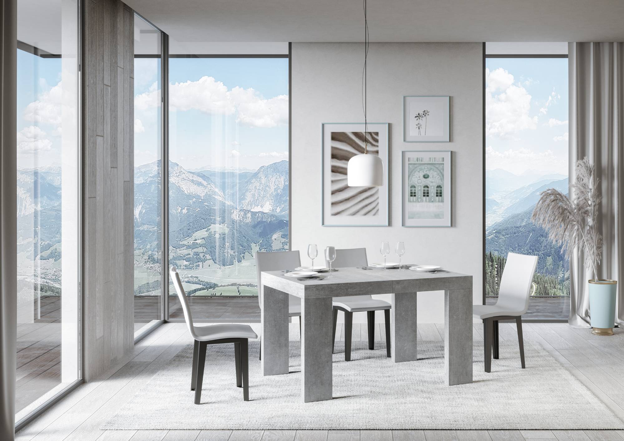 Tavolo Allungabile Roxell 90x140/244 cm - Design Moderno e Versatile - Disponibile in Vari Colori