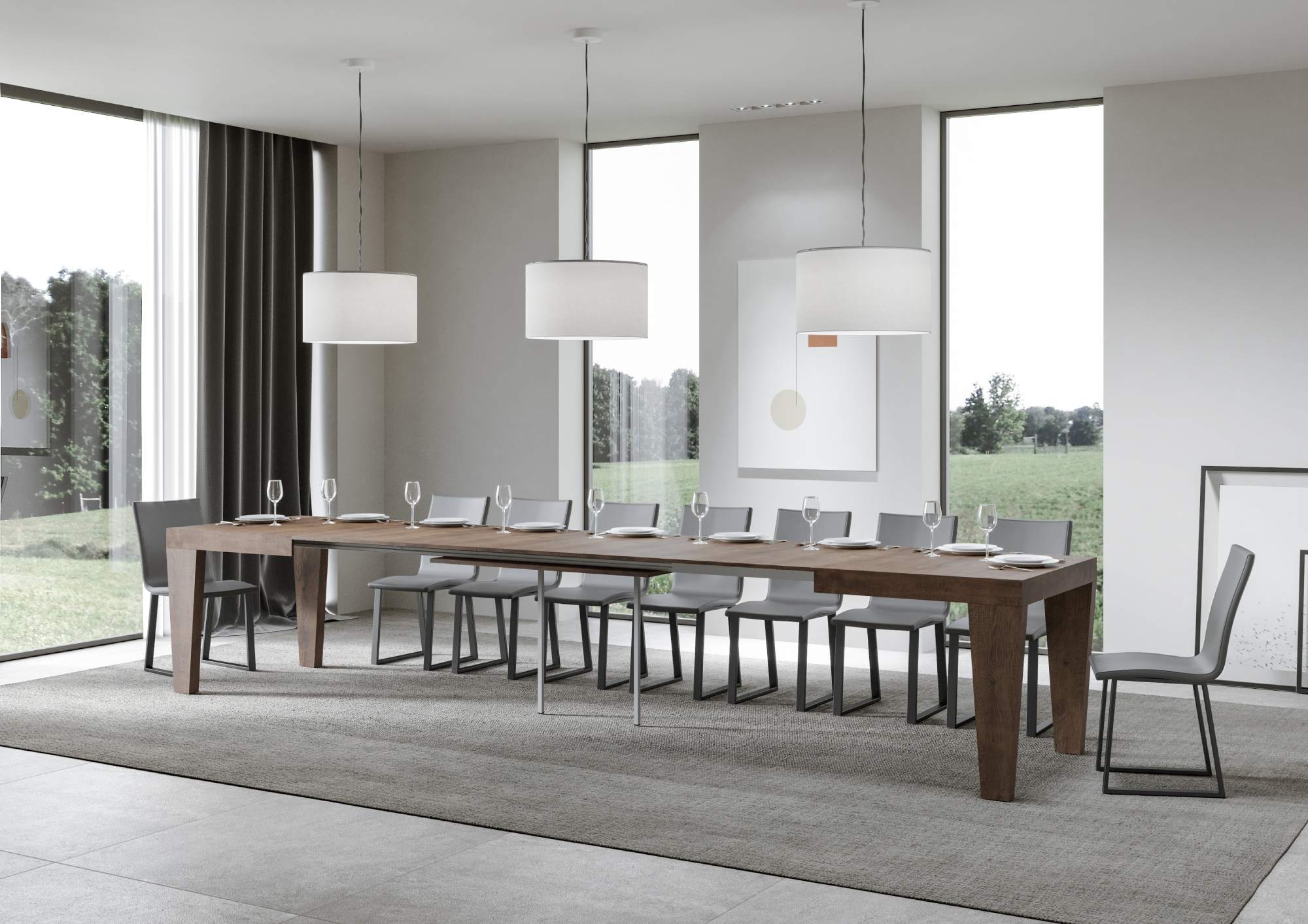 Tavolo allungabile Spimbo in diverse dimensioni e finiture
