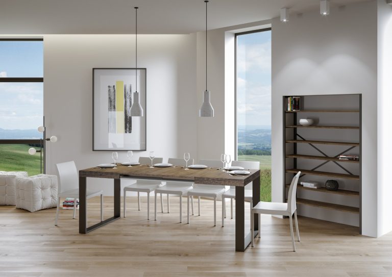 Tavolo allungabile Tecno P.90 - Struttura Antracite