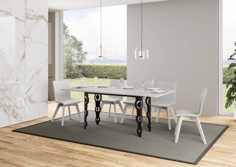 Tavolo Estensibile Karamay Double 90 - Struttura Antracite