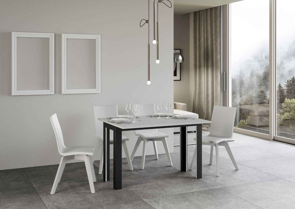 Tavolo apribile Linea Double con telaio Antracite