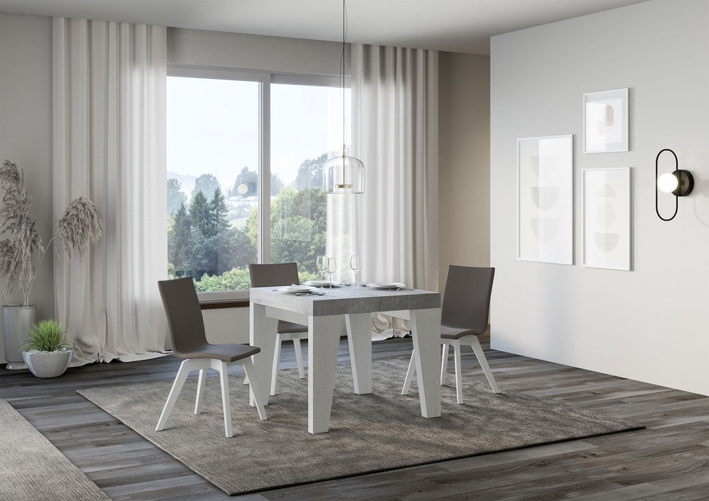 Tavolo allungabile Naxy Mix diversi colori Itamoby- gambe in diverse finiture