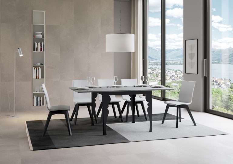 Tavolo Estensibile Paxon Libra 90x180 cm - Struttura Antracite