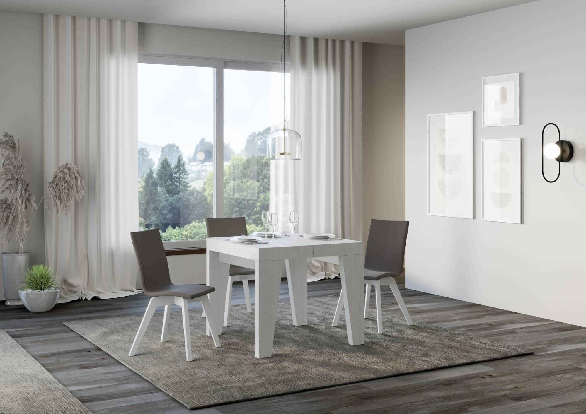 Tavolo allungabile Naxy made in italy itamoby  in diverse dimensioni e finiture