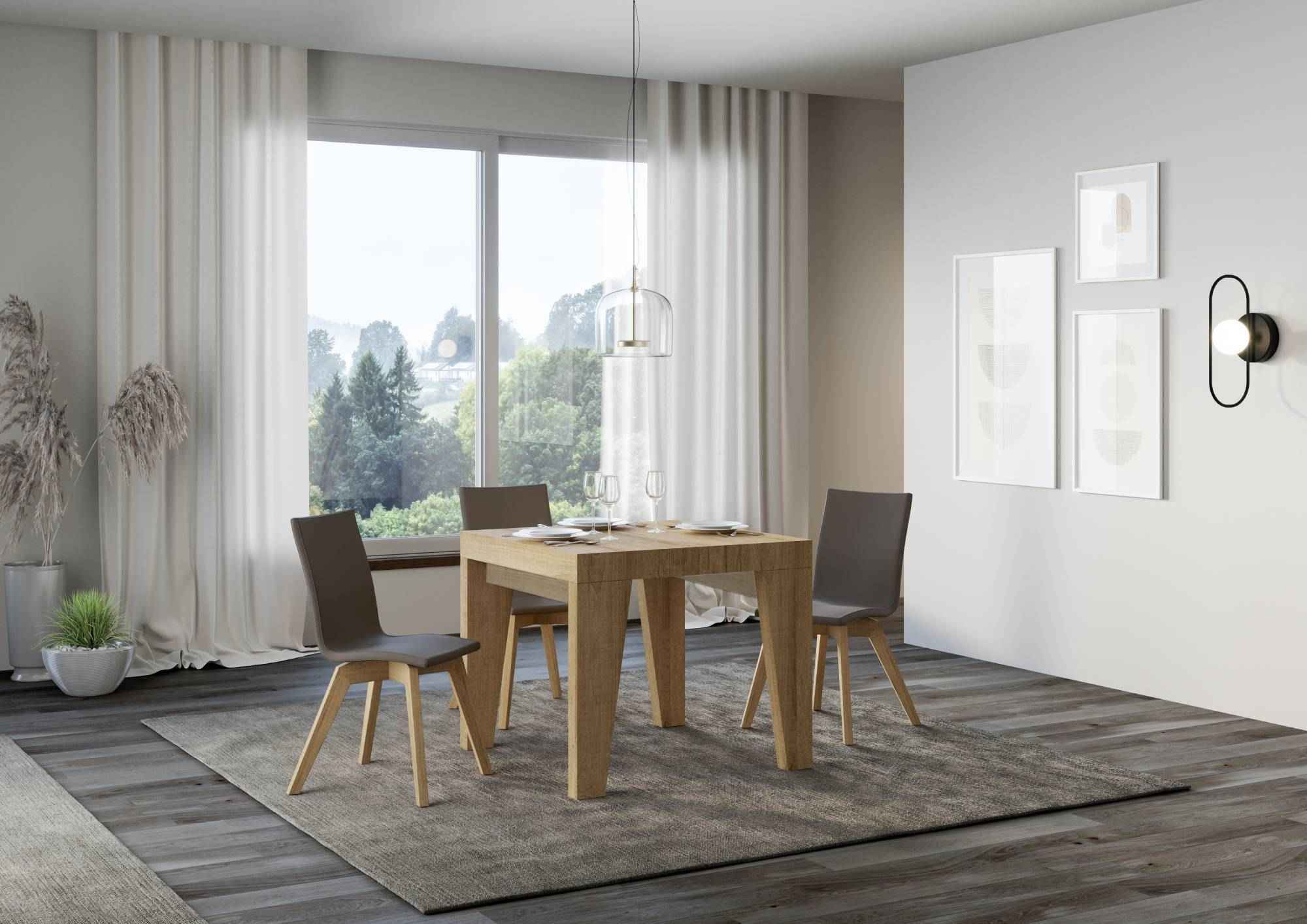 Tavolo allungabile Naxy made in italy itamoby  in diverse dimensioni e finiture