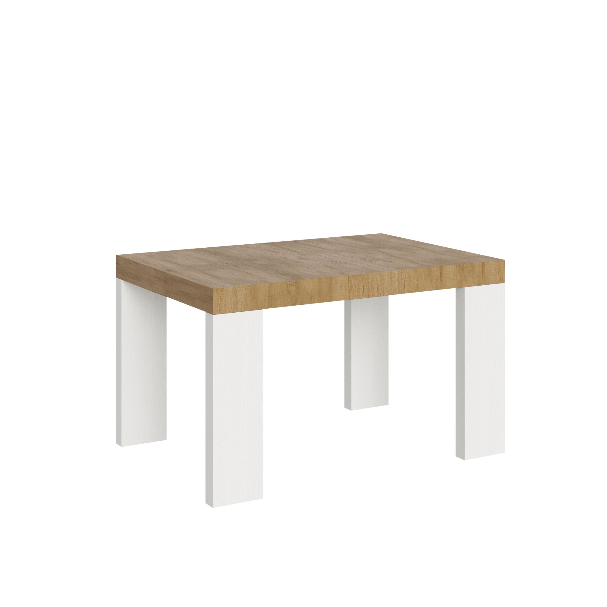 Tavolo allungabile Roxell Mix piano e gambe in diverse finiture