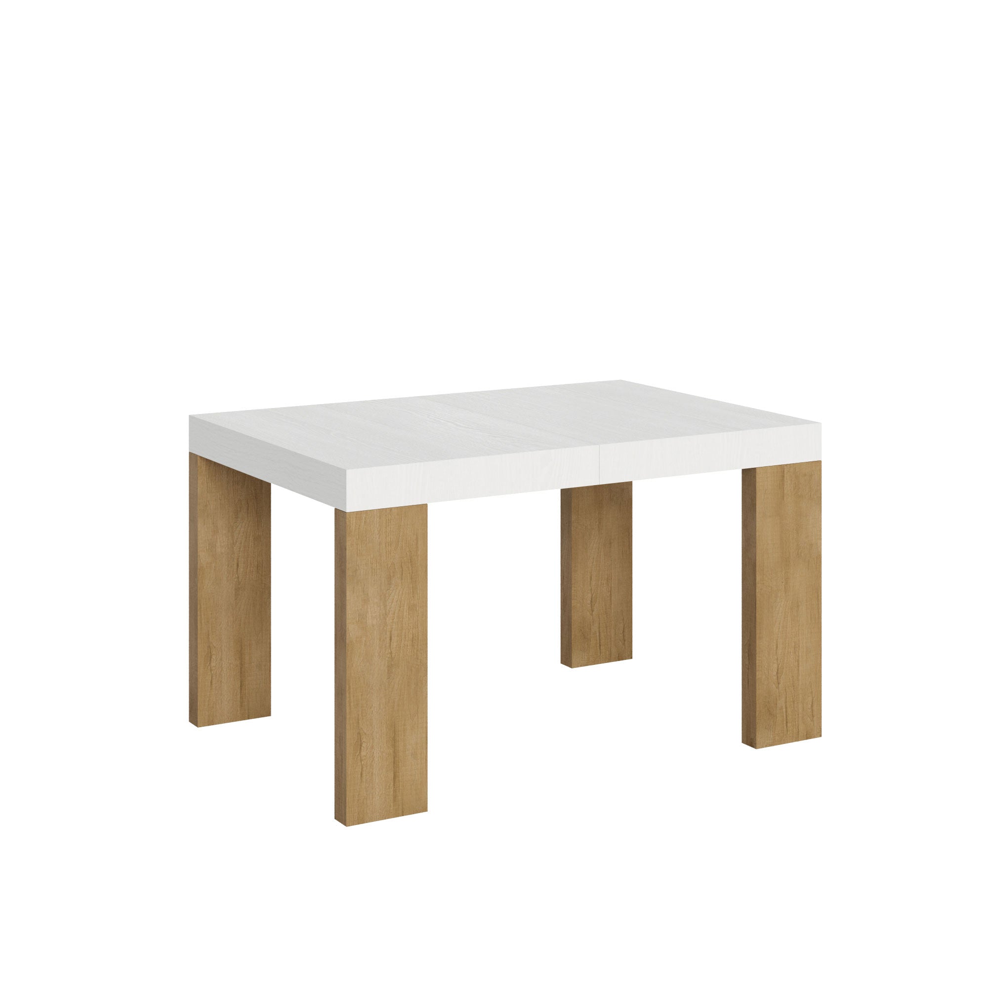 Tavolo allungabile Roxell Mix piano e gambe in diverse finiture