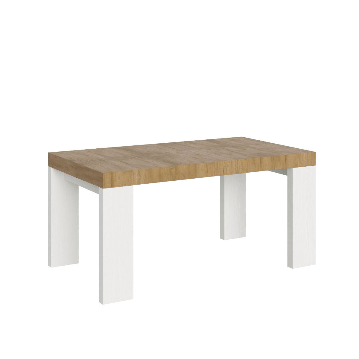 Tavolo allungabile Roxell Mix piano e gambe in diverse finiture